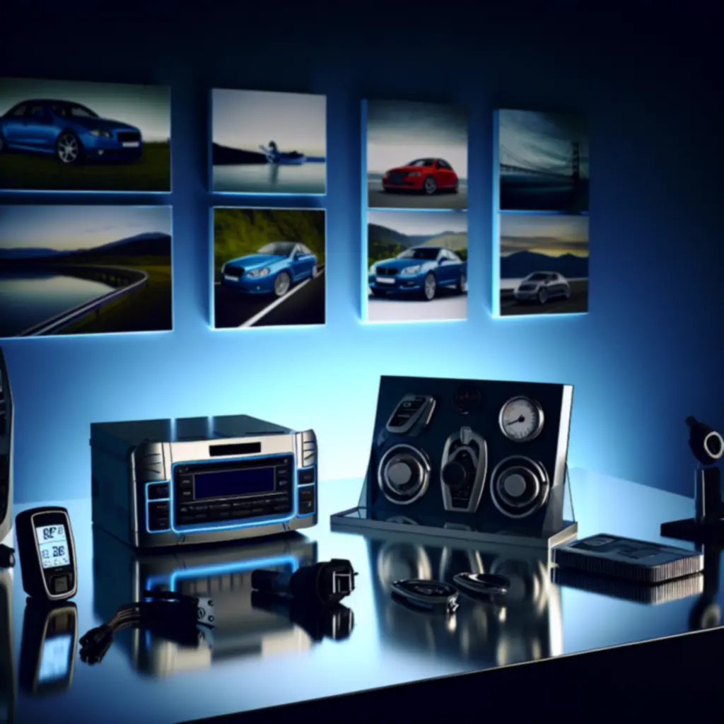 High-resolution product gallery showcase for car accessories